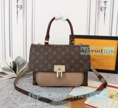 High Clone L---V  Marignan Brown&Grey Monogram Empreinte Genuine Leather Handbag